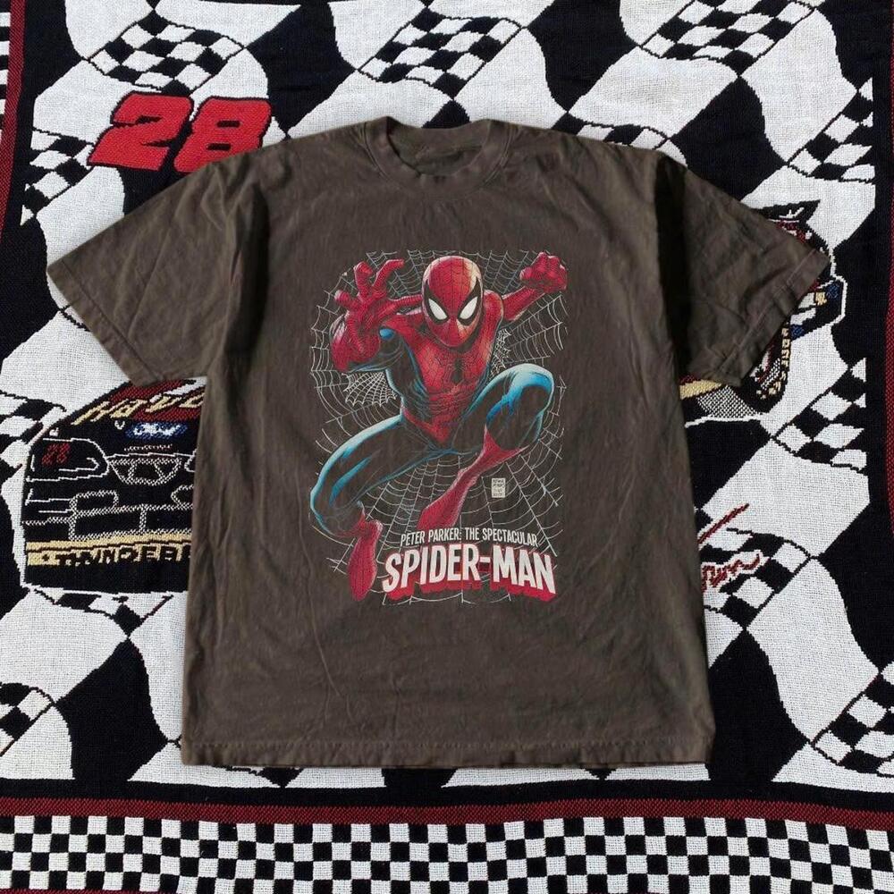 Brown Spiderman Marvel Comics T-Shirt